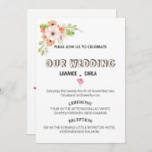 Hochzeitseinladung Vorlagen (Vorne/Hinten)