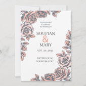 Hochzeitseinladung Vorlagen (Vorderseite)