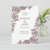 Hochzeitseinladung Vorlagen (Stehend Vorderseite)