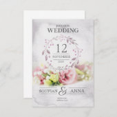 Hochzeitseinladung Vorlagen (Vorne/Hinten)