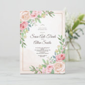 Hochzeitseinladung Vorlagen (Stehend Vorderseite)