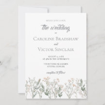 Hochzeitseinladung Waldwildblumen