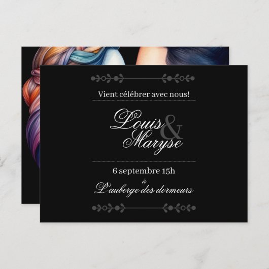 Hochzeitseinladung Wird Teilen Einladungspostkarte (Vorne/Hinten)