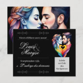 Hochzeitseinladung Wird Teilen Einladungspostkarte (Vorne/Hinten)