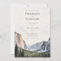 Hochzeitseinladung Yosemite National Park