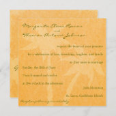 Hochzeitseinladung zu Beach Palm Einladung (Vorne/Hinten)