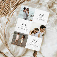 Hochzeitseinladung zum Minimalistischen Foto