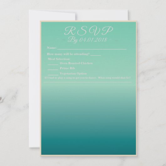 Hochzeitseinladung zum Thema Neujahr Confetti Einladung (Rückseite)