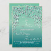 Hochzeitseinladung zum Thema Neujahr Confetti Einladung (Vorne/Hinten)