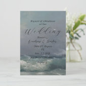 Hochzeitseinladung zum Thema Ozeane Einladung (Stehend Vorderseite)