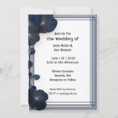 Hochzeitseinladung zur Minimalistischen blauen Blu Einladung (Vorderseite)
