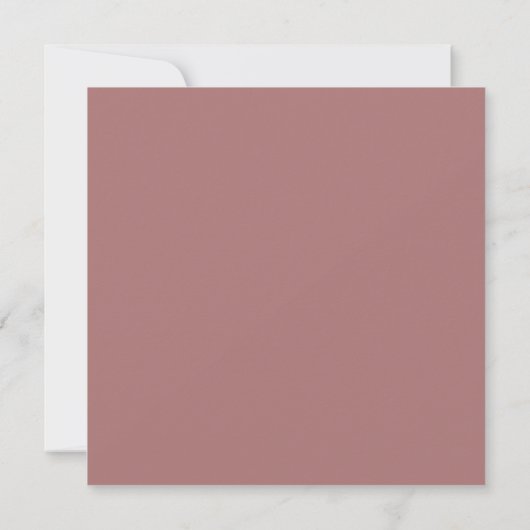 Hochzeitseinladung zur Rose Dusty (Rückseite)