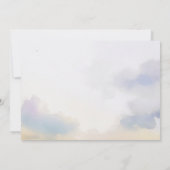 Hochzeitseinladung zur Wasserfarbenlandschaft Einladung (Rückseite)