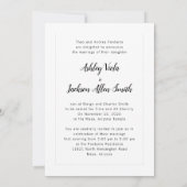 Hochzeitseinladungen | (Rückseite)