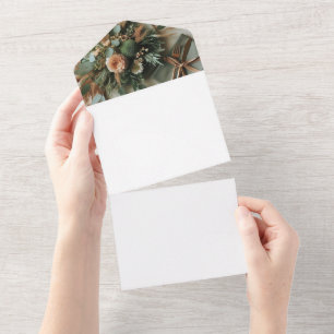 Hochzeitseinladungen   Alles in einem – Eleganter  All In One Einladung