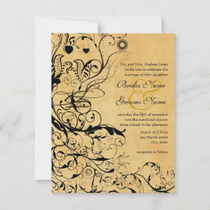 Hochzeitseinladungen Birds & Swirls Einladung