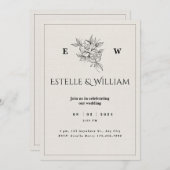 Hochzeitseinladungen | Blattgemüse Einladung (Vorne/Hinten)