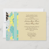 Hochzeitseinladungen ~ Blumenmotive Einladung (Rückseite)