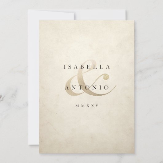 Hochzeitseinladungen| Champagne - Ivy - Sammlung Einladung (Rückseite)