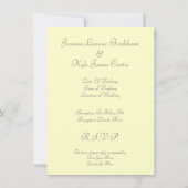 Hochzeitseinladungen der 20er Jahre Einladung (Rückseite)