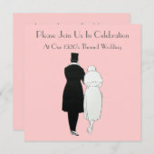 Hochzeitseinladungen der 20er Jahre Einladung (Vorne/Hinten)