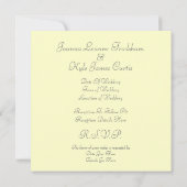 Hochzeitseinladungen der 20er Jahre Einladung (Rückseite)