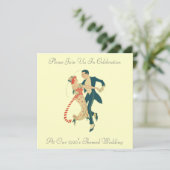 Hochzeitseinladungen der 20er Jahre Einladung (Stehend Vorderseite)