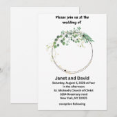 Hochzeitseinladungen Einladung (Vorne/Hinten)