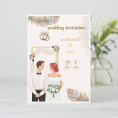 Hochzeitseinladungen  einladung (Stehend Vorderseite)