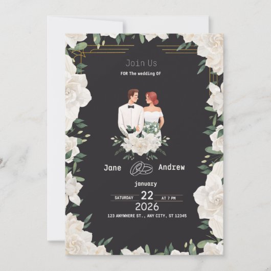 Hochzeitseinladungen Einladung (Vorderseite)