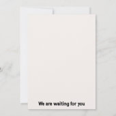 Hochzeitseinladungen Einladung (Rückseite)