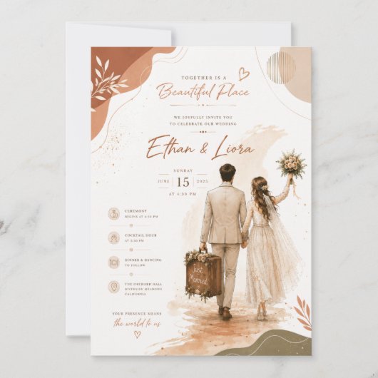 Hochzeitseinladungen Einladung (Vorderseite)