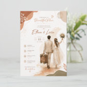 Hochzeitseinladungen Einladung (Stehend Vorderseite)