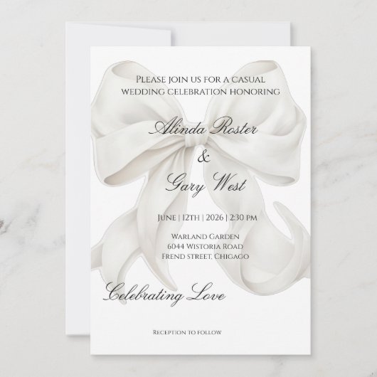 Hochzeitseinladungen Einladung (Vorderseite)