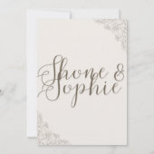 Hochzeitseinladungen Einladung (Rückseite)