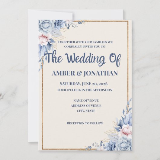 Hochzeitseinladungen einladung (Vorderseite)