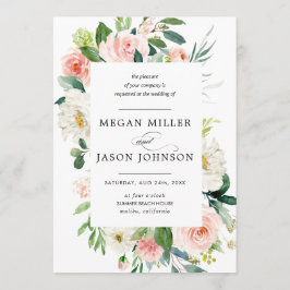 Hochzeitseinladungen, floral, elegant, klassisch einladung