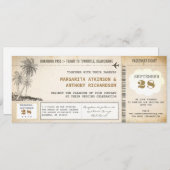 Hochzeitseinladungen für alten Boarding Einladung (Vorne/Hinten)