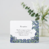 Hochzeitseinladungen für Blaue und Grüne Pfauenpfa Einladung (Stehend Vorderseite)