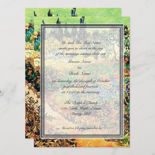 Hochzeitseinladungen für Groom-Eltern Einladung (Vorne/Hinten)