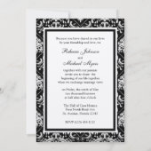 Hochzeitseinladungen für Hochzeitsfeiern Einladung (Rückseite)