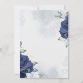 Hochzeitseinladungen für Navy Einladung (Rückseite)