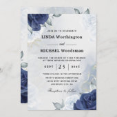 Hochzeitseinladungen für Navy Einladung (Vorne/Hinten)