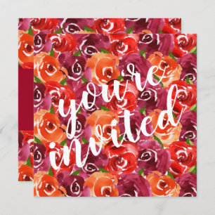 Hochzeitseinladungen für Wasserfarben