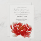 Hochzeitseinladungen für Wasserfarben Einladung (Vorne/Hinten)