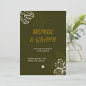 Hochzeitseinladungen Kunst Einladung (Stehend Vorderseite)