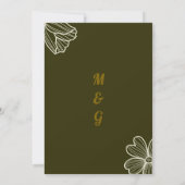 Hochzeitseinladungen Kunst Einladung (Rückseite)