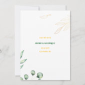 Hochzeitseinladungen Kunst Einladung (Rückseite)