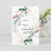 Hochzeitseinladungen Kunst Einladung (Stehend Vorderseite)