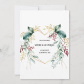 Hochzeitseinladungen Kunst Einladung (Rückseite)